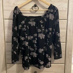 Papermoon Stitchfix black blouse, size XL